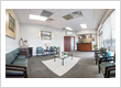 North Georgia Smiles comfortable patient waiting room and front desk in Cumming GA