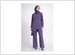 Coat set purple