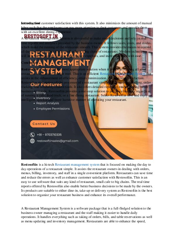 Complete Guide to Restaurant Management System for Faster Service