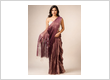 Pure Tissue Muslin Silk Handwoven Jamdani Saree with Sequins – Brown