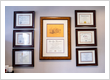 Dr. Hoang Truong’s advanced training and certifications display at Gateway Oaks Dental Hoang Truong DDS