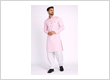 Mens Kurta Eid Ramadan Pathani Set Pink