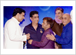 Astrologer Pt Pawan Kaushik with Bollywood star Rajpal Yadav