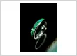Altair Malachite and Blue Opal in 4mm Technical Build Regalia Rings