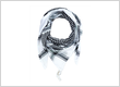 black and white keffiyeh