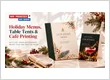 Holiday Menus, Table Tents & Café Printing: Getting Your Restaurant Ready for the Festive Rush