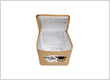 Jute cooler bag with lid