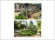 luxury stone terrace and landscaped backyard design