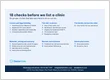 18 checks before Dental Link lists a clinic