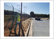 Highway Chain Link Fence Installation Project