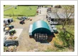 14m x 40ft Container Shelter Rear