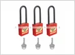 de electric padlock with nylon shackle