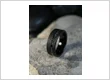 black tungsten wedding band