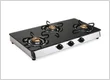 GLASS GAS STOVE TRIPPLE BURNER GAS STOVE