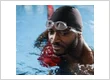 Man Swimmer Holding On To Lane Rope #1
