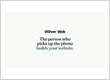 Olliver Web wordmark and home page headline