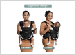 Black Shoulder Baby Carrier with Lightweight Support