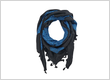 Keffiyeh shemagh blue and black color