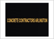 Concrete Contractors Arlington