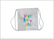 Custom printed drawstring bag