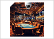 Casino Surveillance Dome Camera Over Gaming Table