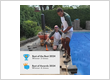 Oaks Home Services landscape specialists working on a backyard project