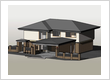 3d residential building design for council approval of a brisbane home by Three Stems Design
