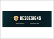 A banner featuring BE3Designs' brandmark logo, a shield emblem of a bee, with the text 'established in 2010' and 'be3designs.ca'
