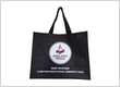 Custom black shopping bag
