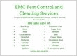 EMC Pest Control and Cleaning Services