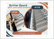 Gutter Guard Befor and After